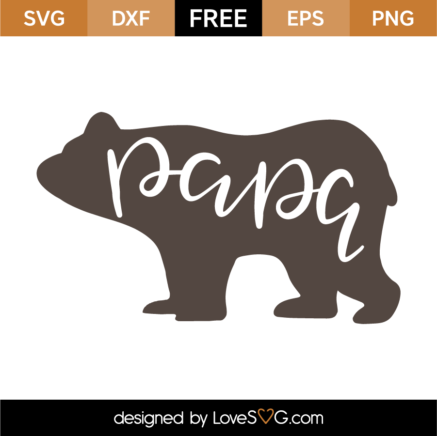 Download Papa Bear Lovesvg Com PSD Mockup Templates