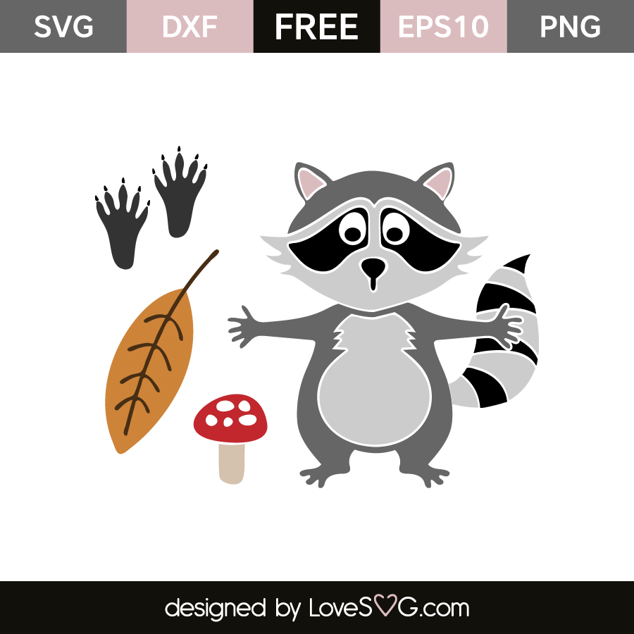 Download Raccoon And Elements Lovesvg Com PSD Mockup Templates