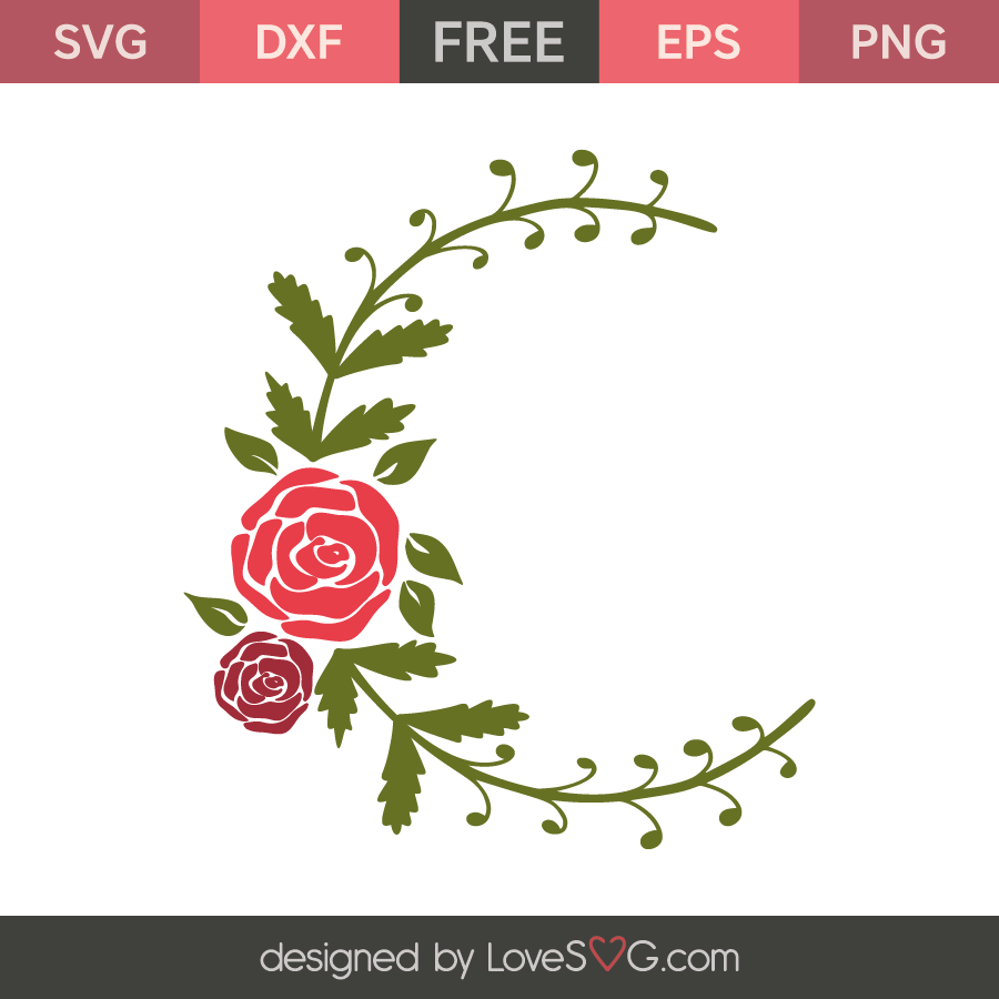 rose monogram svg free