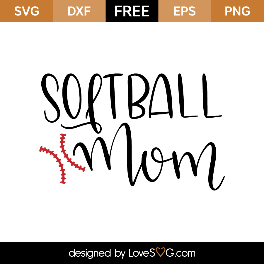 Softball Mom - Lovesvg.com