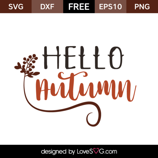 Hello Autumn - Lovesvg.com