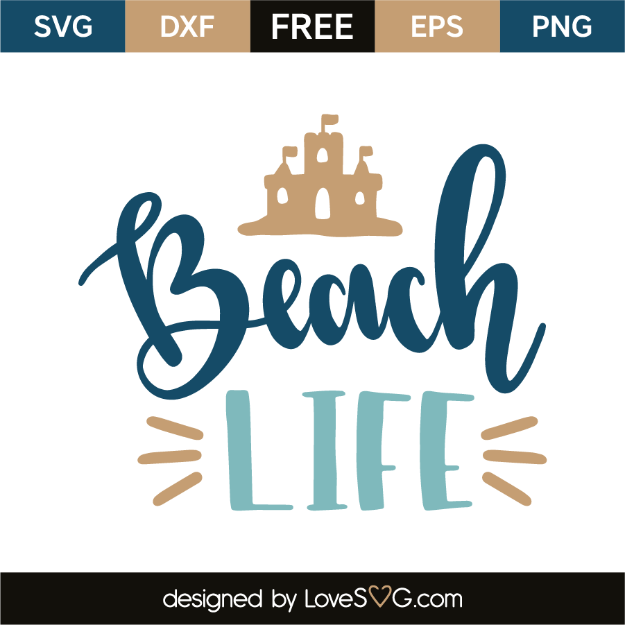 beach life svg free
