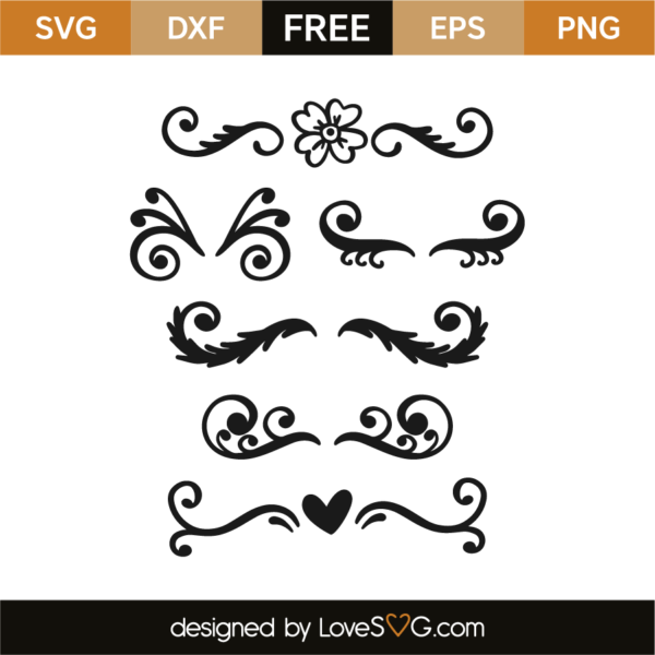 Border Elements - Lovesvg.com