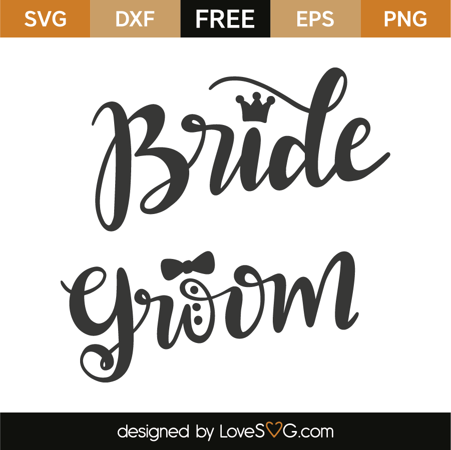 Bride And Groom Lovesvg Com