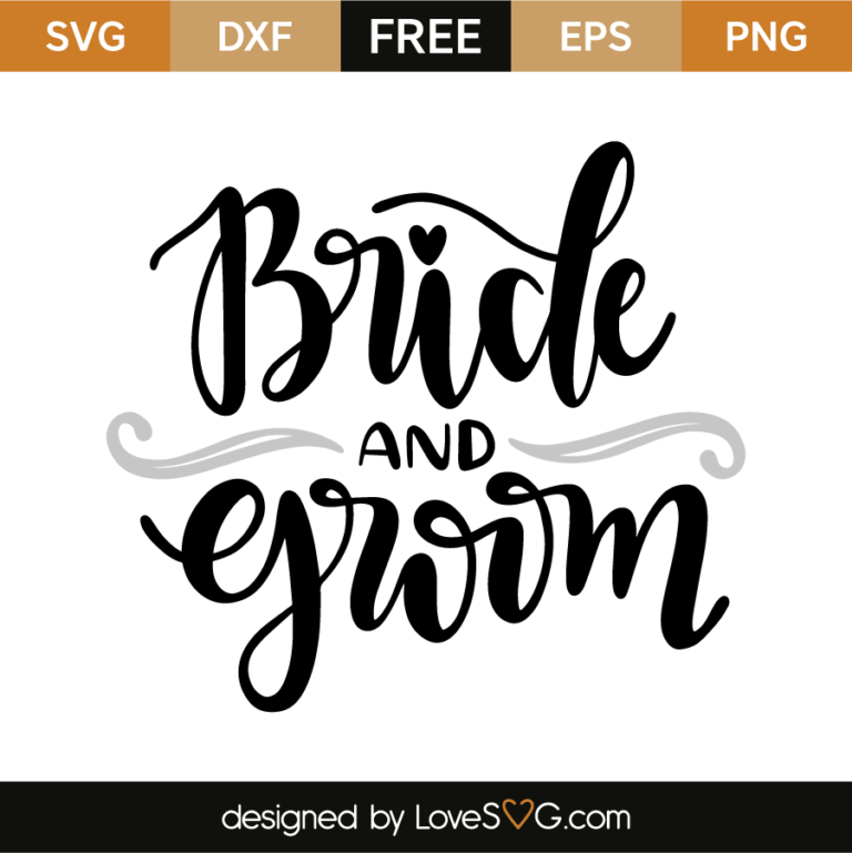 Bride And Groom - Lovesvg.com