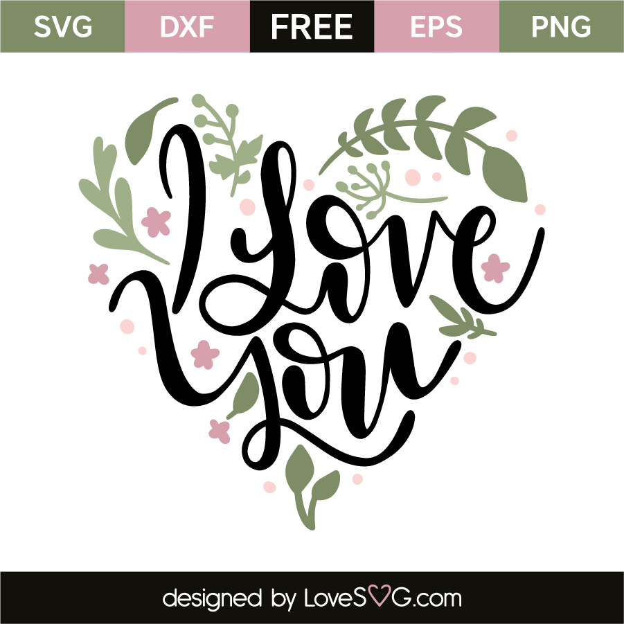 I Love You - Lovesvg.com