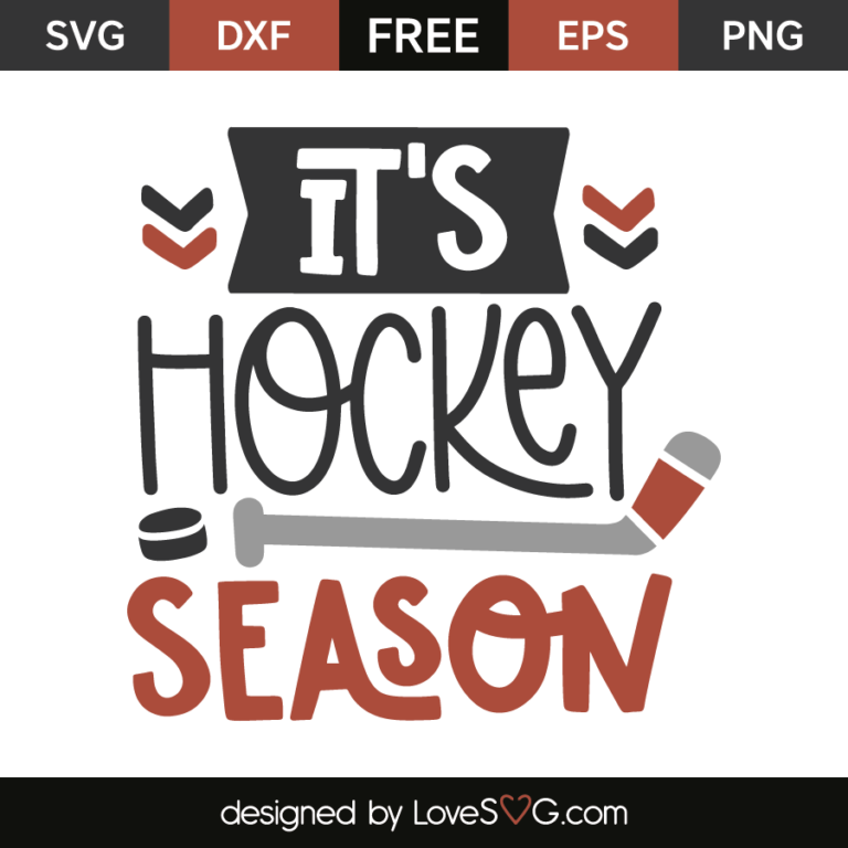 FREE Hockey SVG Cut Files Download - Lovesvg.com
