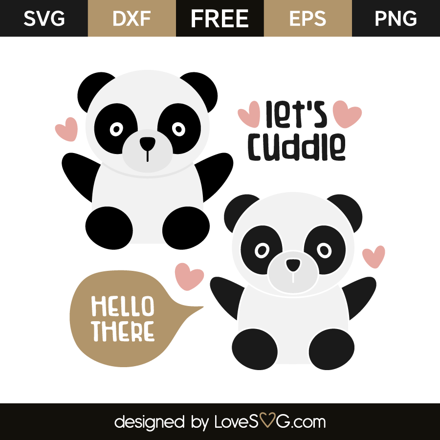 Download Panda Let S Cuddle Lovesvg Com