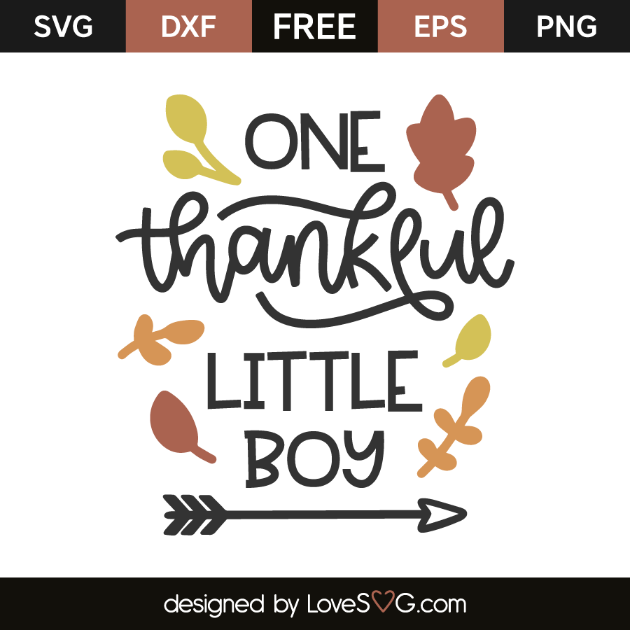 Download One Thankful Little Boy - Lovesvg.com