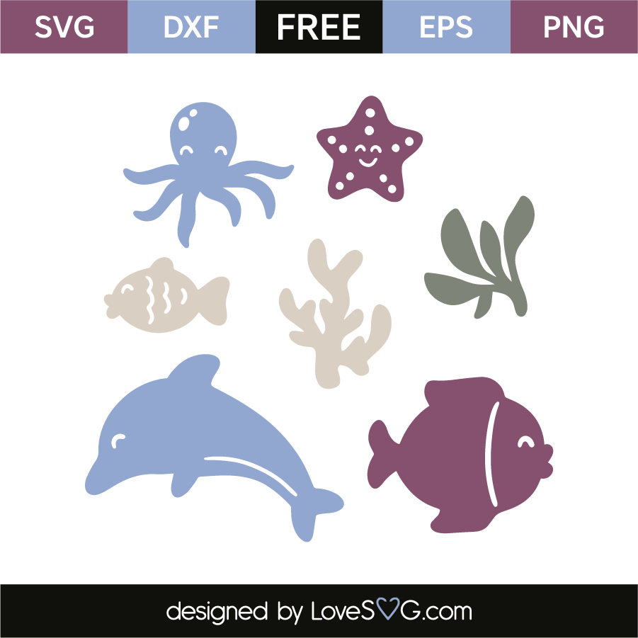Download Sea Animals Lovesvg Com Yellowimages Mockups
