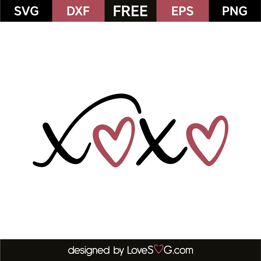 XOXO SVG Cut File - Lovesvg.com
