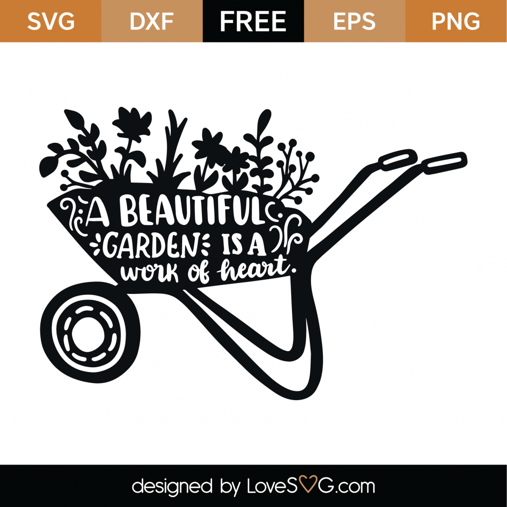 Download Free Garden Trolley Word Art Svg Cut File Lovesvg Com