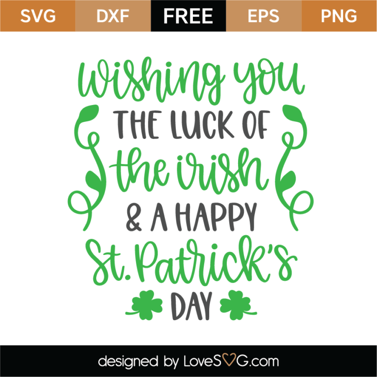 Happy St Patrick's Day SVG Cut File - Lovesvg.com