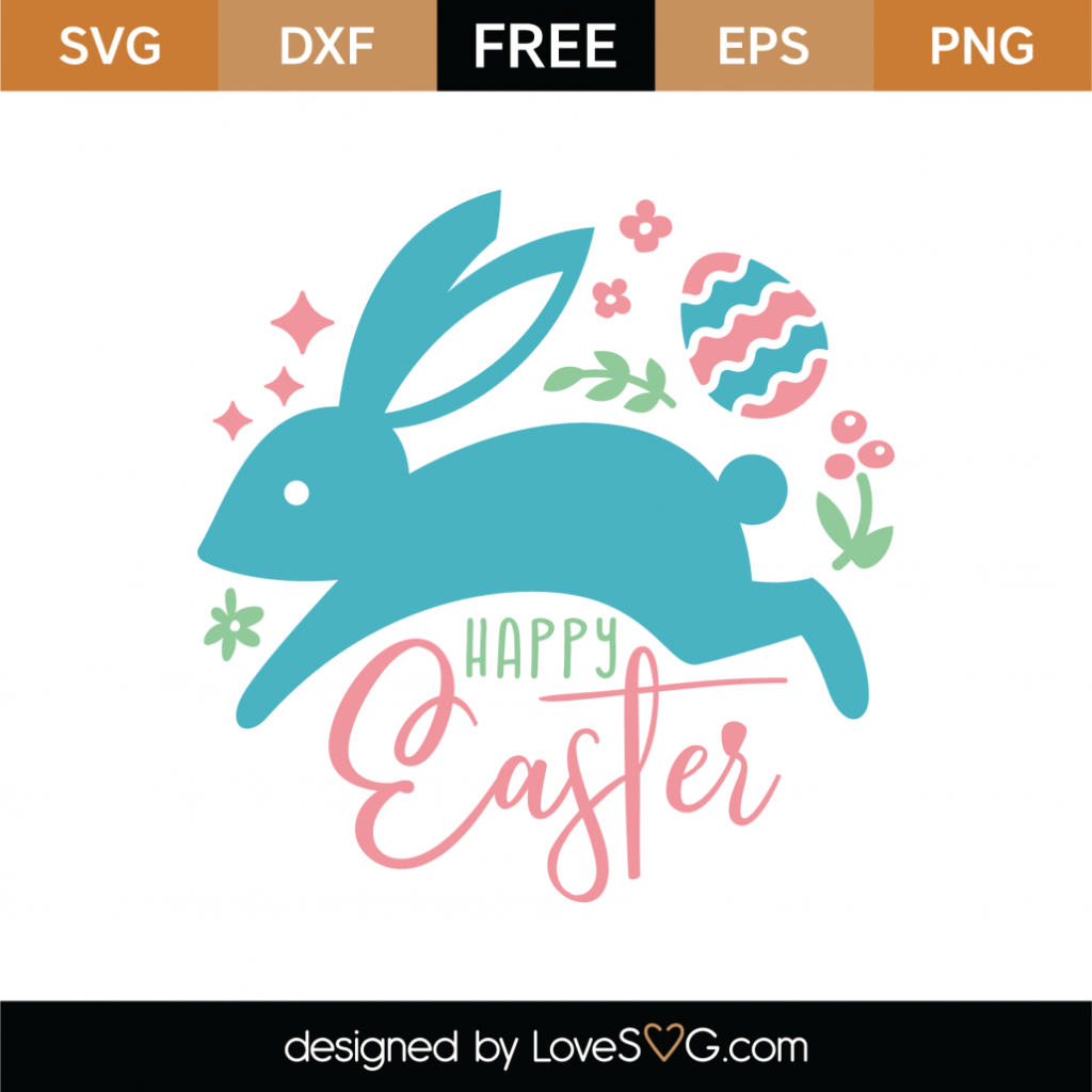 Download Free Hoppy Easter SVG Cut File - Lovesvg.com