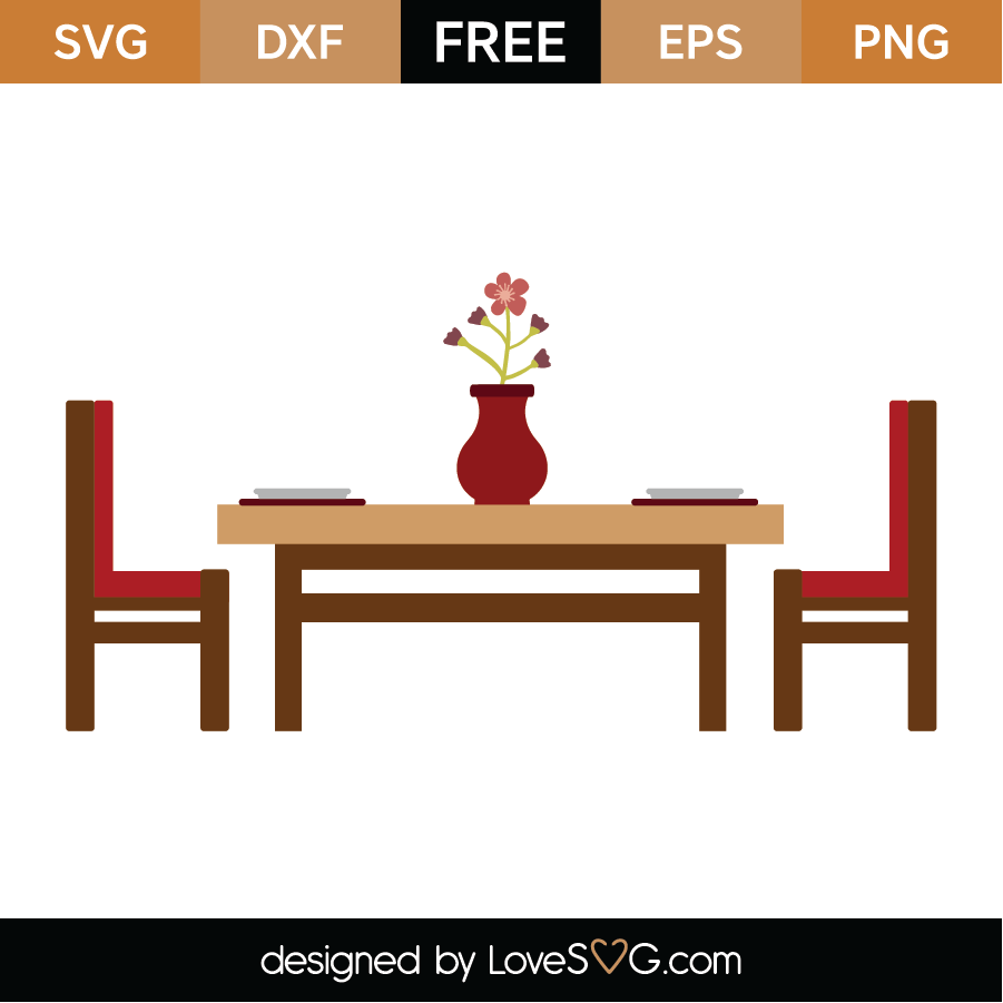 Download Free Kitchen Table Svg Cut File Lovesvg Com