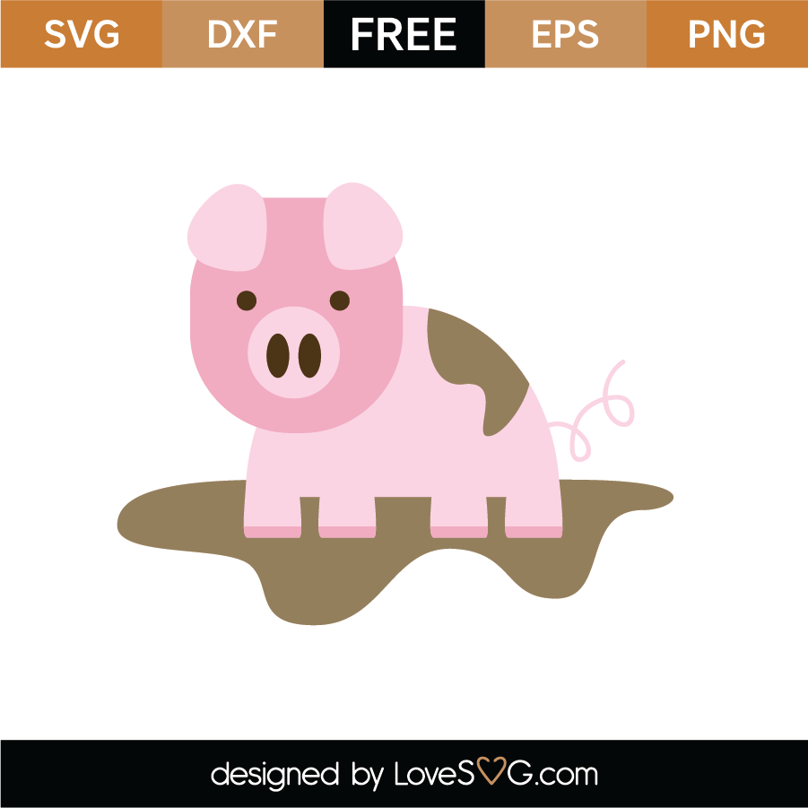 Free Little Pig Svg Cut File Lovesvg Com