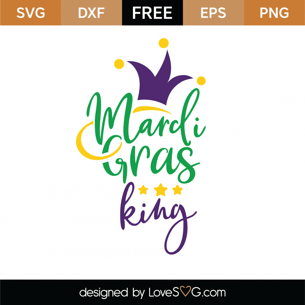 Free Mardi Gras King Svg Cut File Lovesvg Com