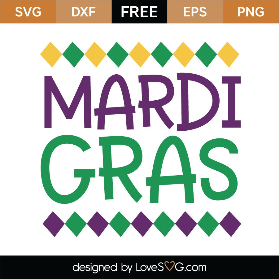 Free Mardi Gras SVG Cut File - Lovesvg.com.