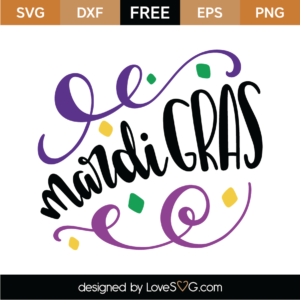 mardi gras feathers, carnival free svg file clipart image - SVG Heart