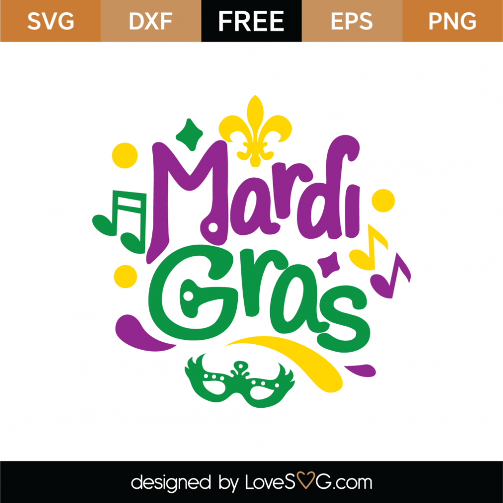 Free Mardi Gras SVG Cut File - Lovesvg.com