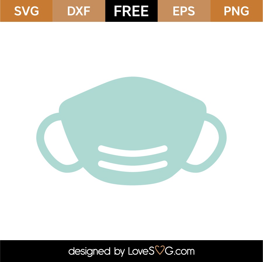 Free Mask SVG Cut File - Lovesvg.com