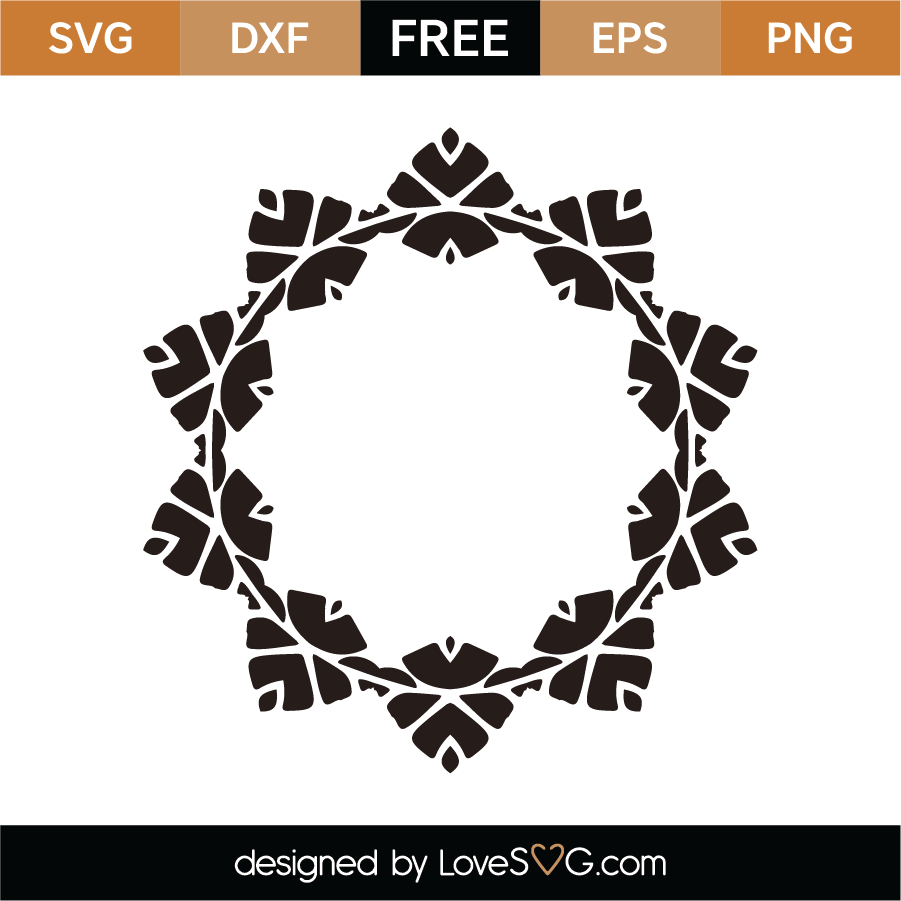 Download Free Monogram Frame SVG Cut File - Lovesvg.com