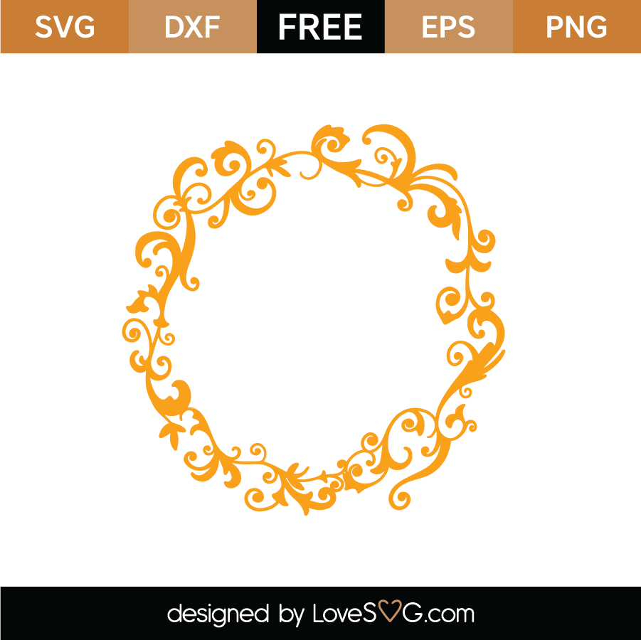 Download Free Monogram Frame SVG Cut File - Lovesvg.com