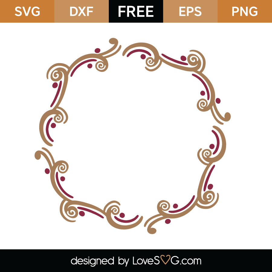 Download Free Monogram Frame SVG Cut File - Lovesvg.com