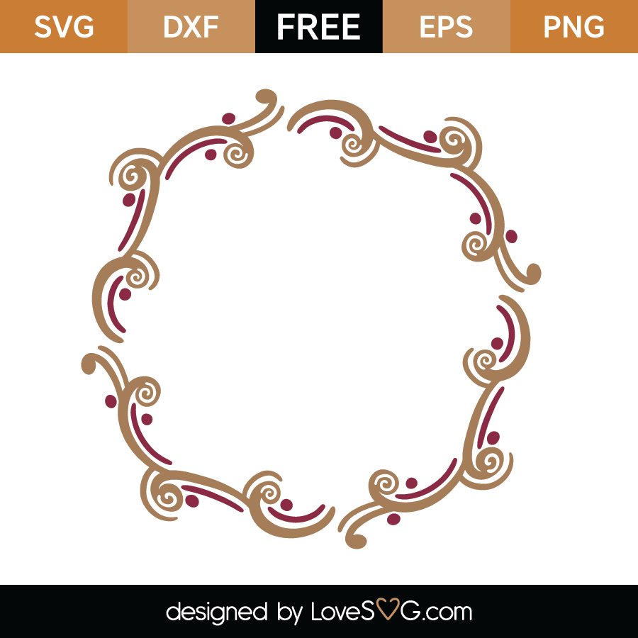 Free Monogram Frame Svg Cut File Lovesvg Com