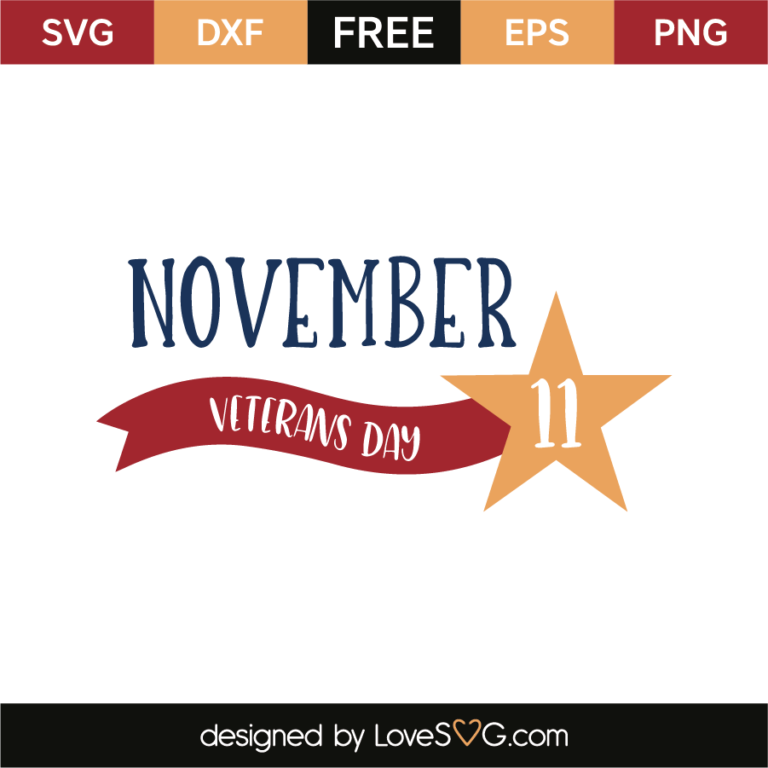 Free Veterans Day SVG Cut Files