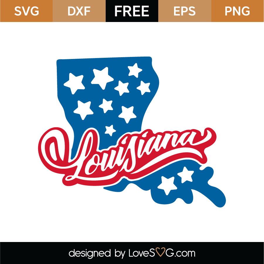 Louisiana Girl Svg Louisiana SVG Louisiana Sticker SVG 