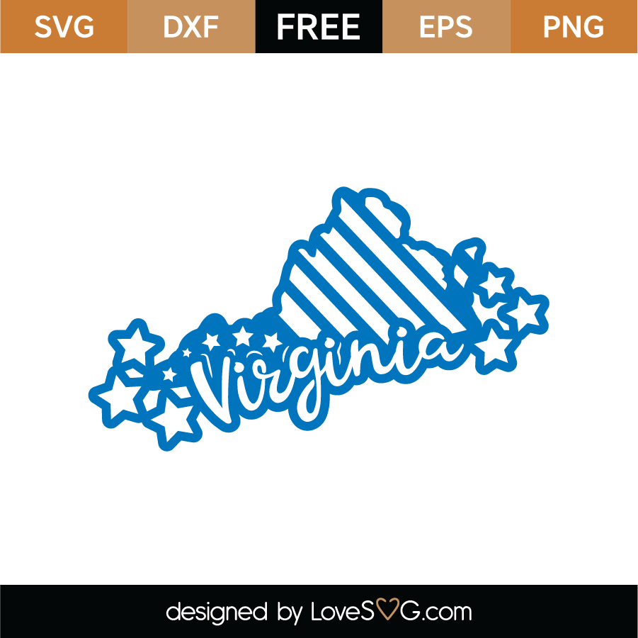 Free Virginia Svg Cut File Lovesvg Com