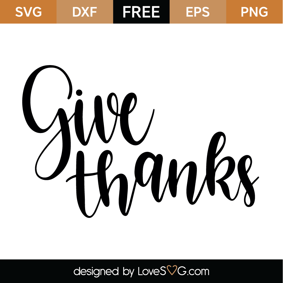 Give Thanks SVG