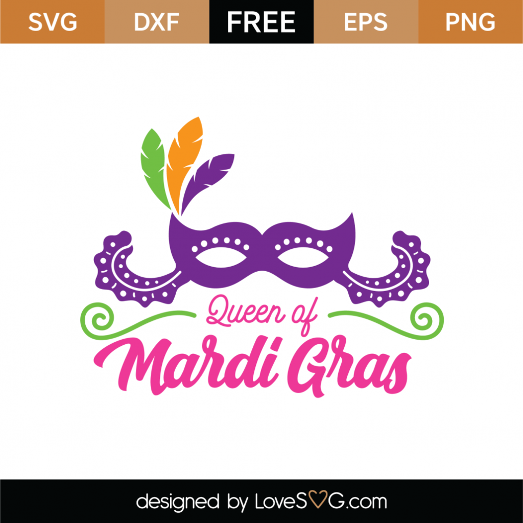 queen of mardi gras card tee