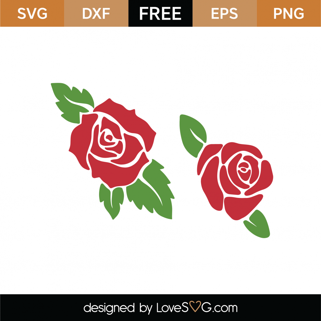 Free Roses SVG Cut File 