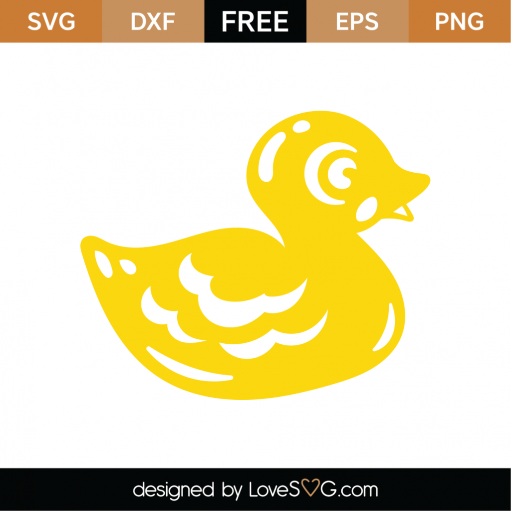 Free Rubber Duck SVG Cut File - Lovesvg.com