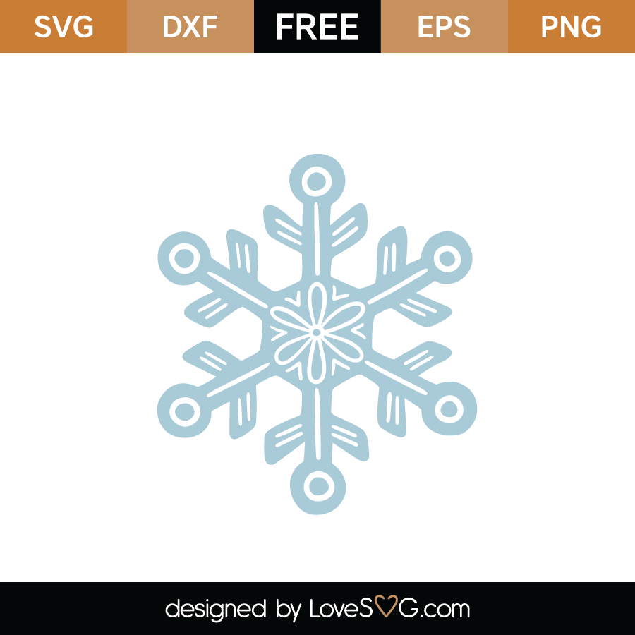 Download Free Snowflake Svg Cut File Lovesvg Com