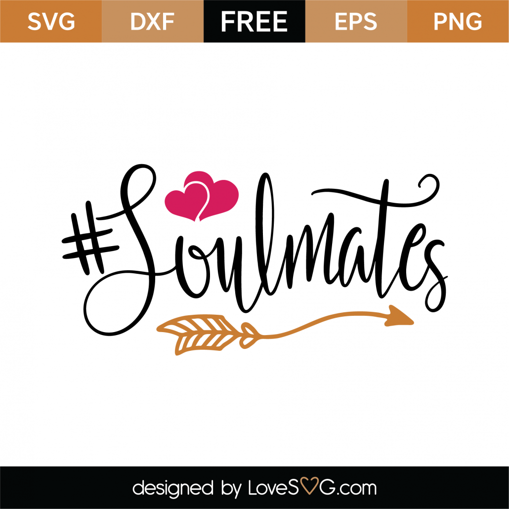 Download Free Soulmates SVG Cut File - Lovesvg.com