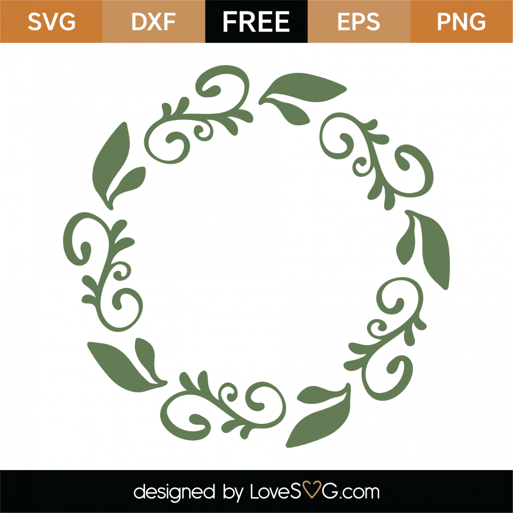 Download Free Spring Monogram Frame SVG Cut File - Lovesvg.com