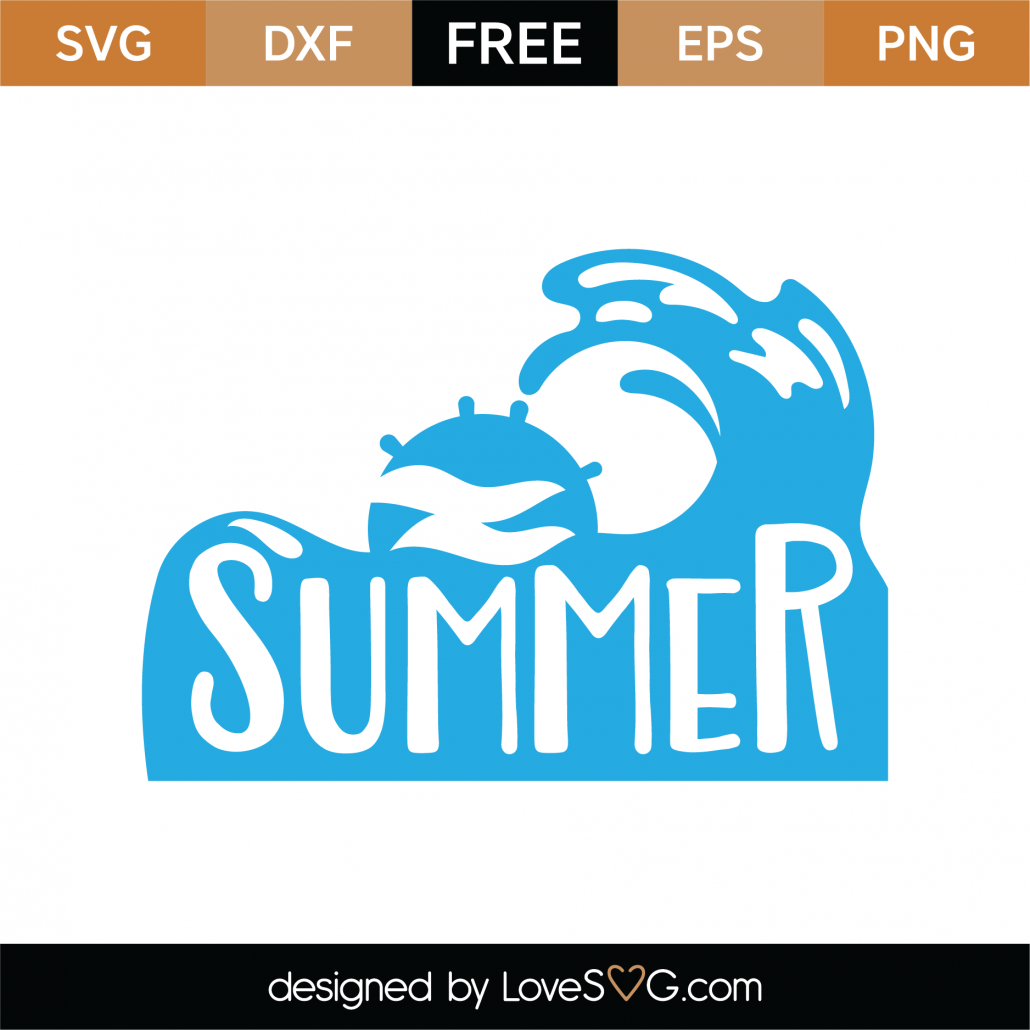 Free Summer Waves SVG Cut File - Lovesvg.com