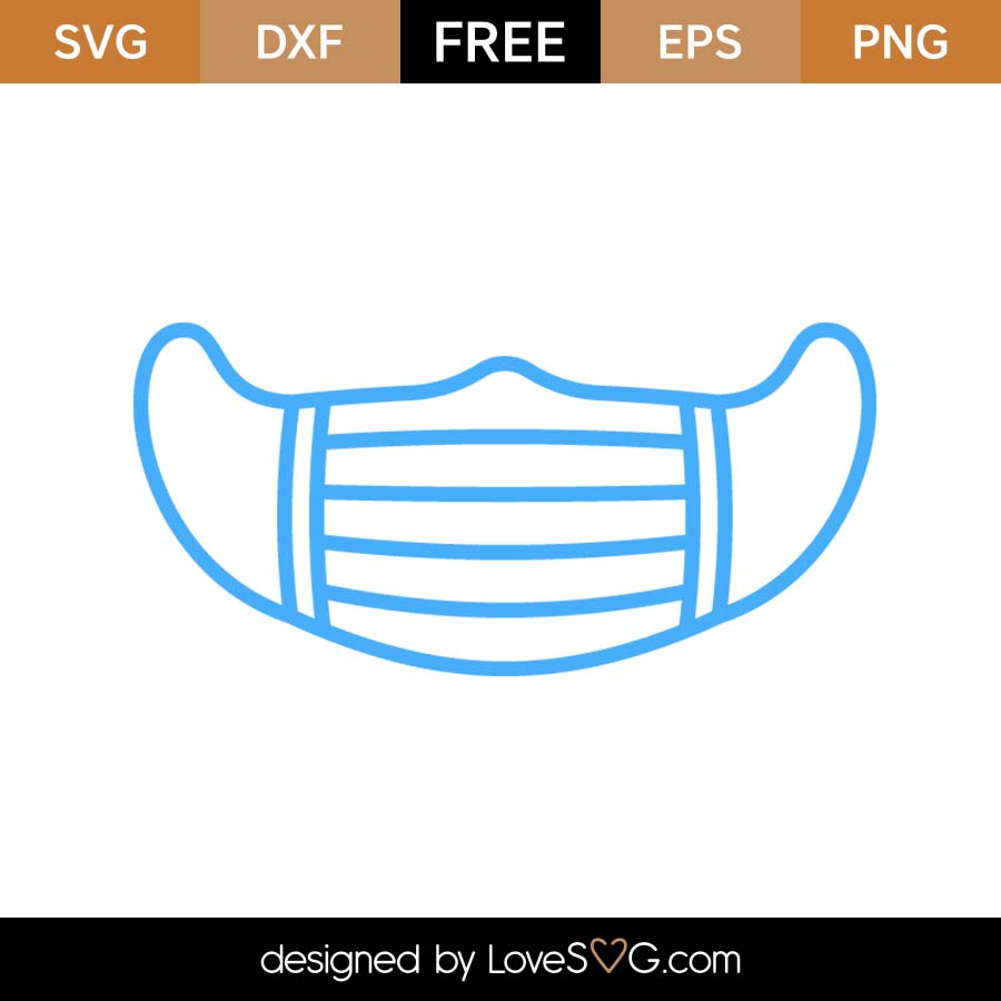 Download Free Surgical Mask SVG Cut File - Lovesvg.com