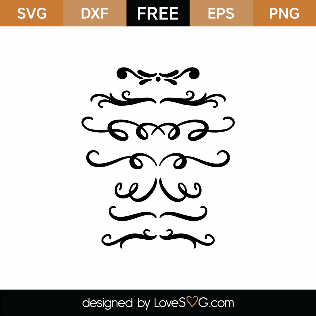 Download Free Swashes and Swirls SVG Cut File - Lovesvg.com