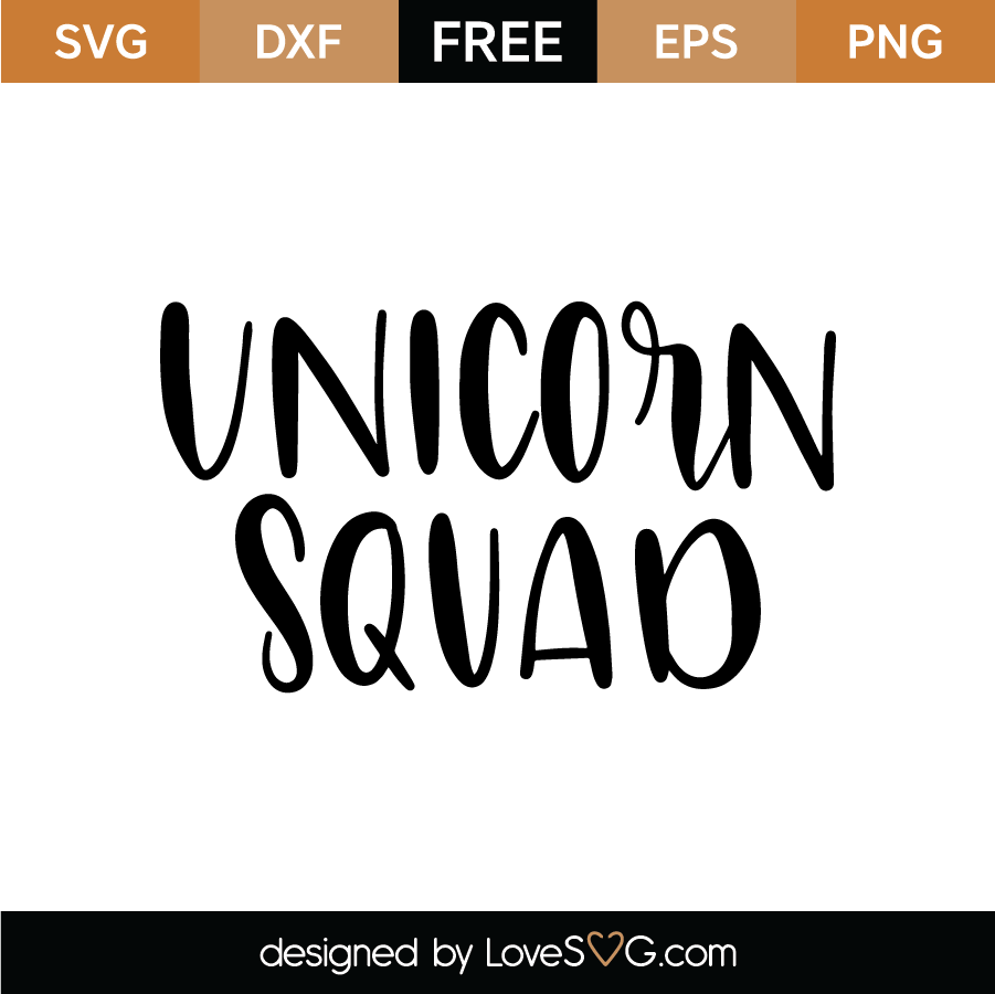 Free Unicorn Squad SVG Cut File - Lovesvg.com