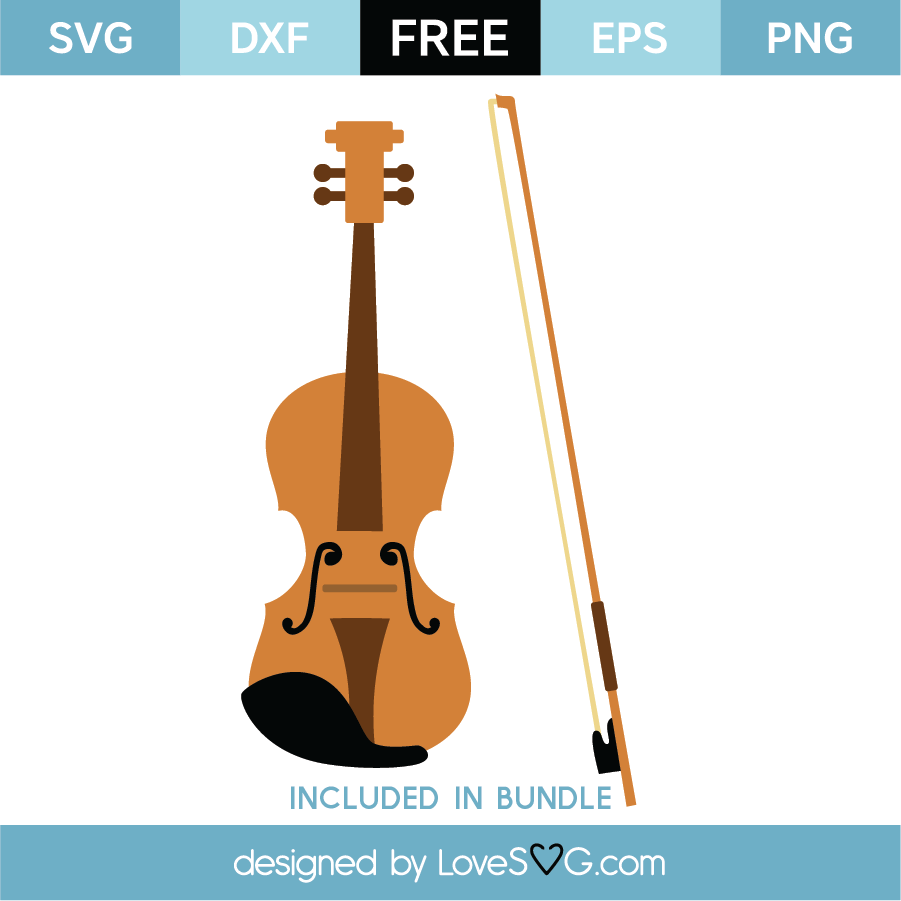 Download Free Violin Svg Cut File Lovesvg Com