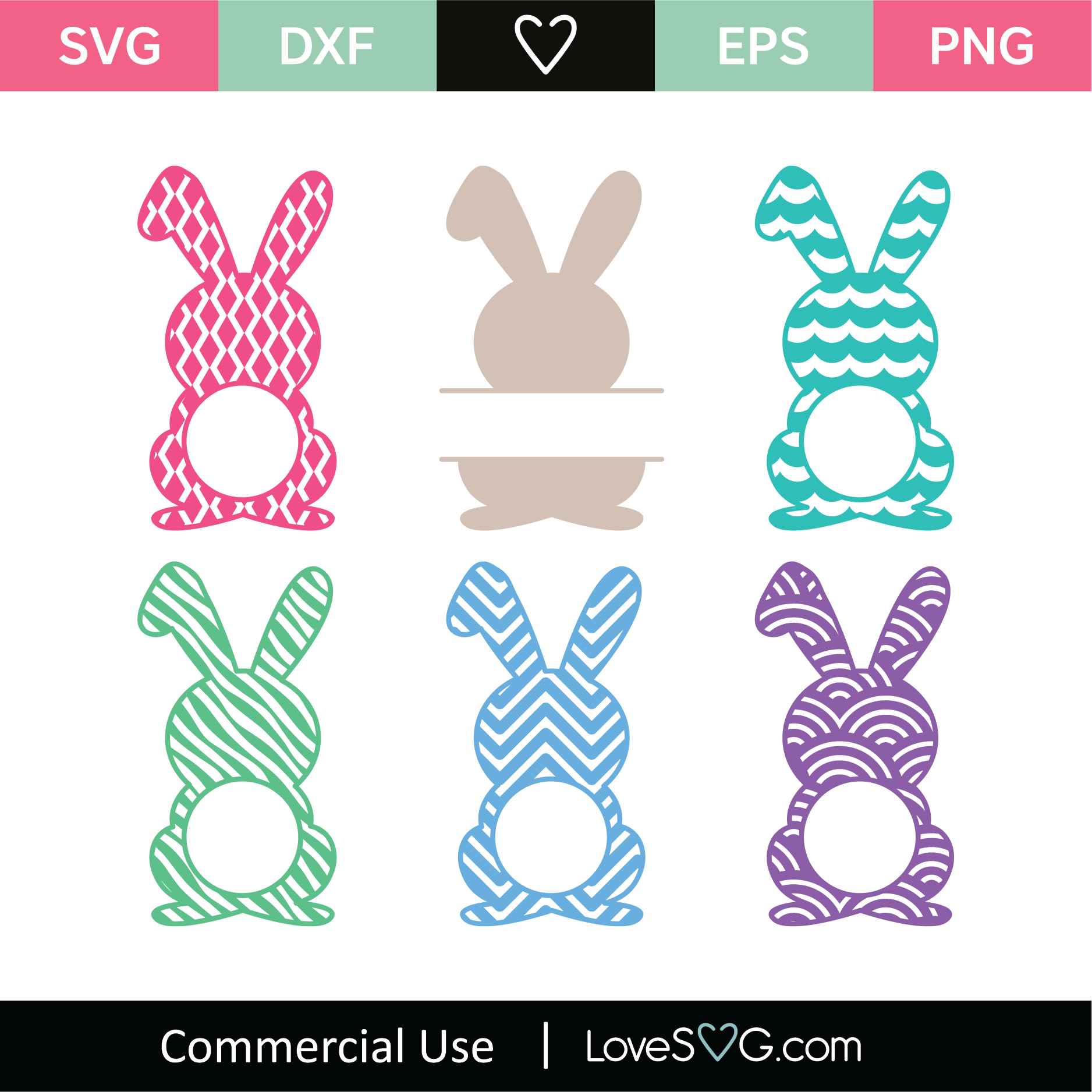 Download Bunny Monograms Svg Cut File Lovesvg Com