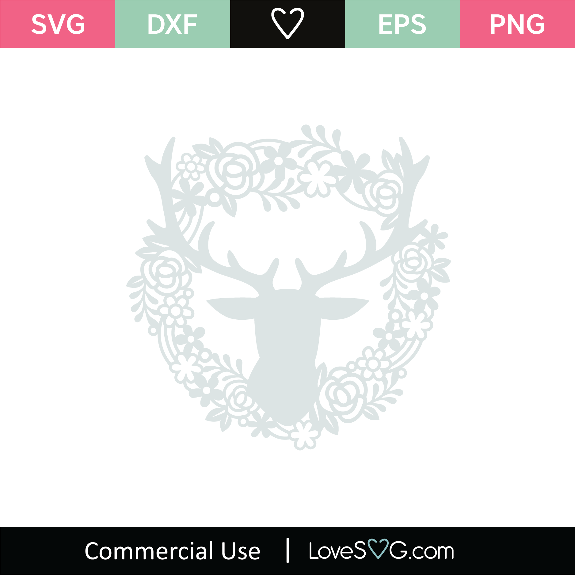 Deer Monogram Svg Cut File 2 Lovesvg Com