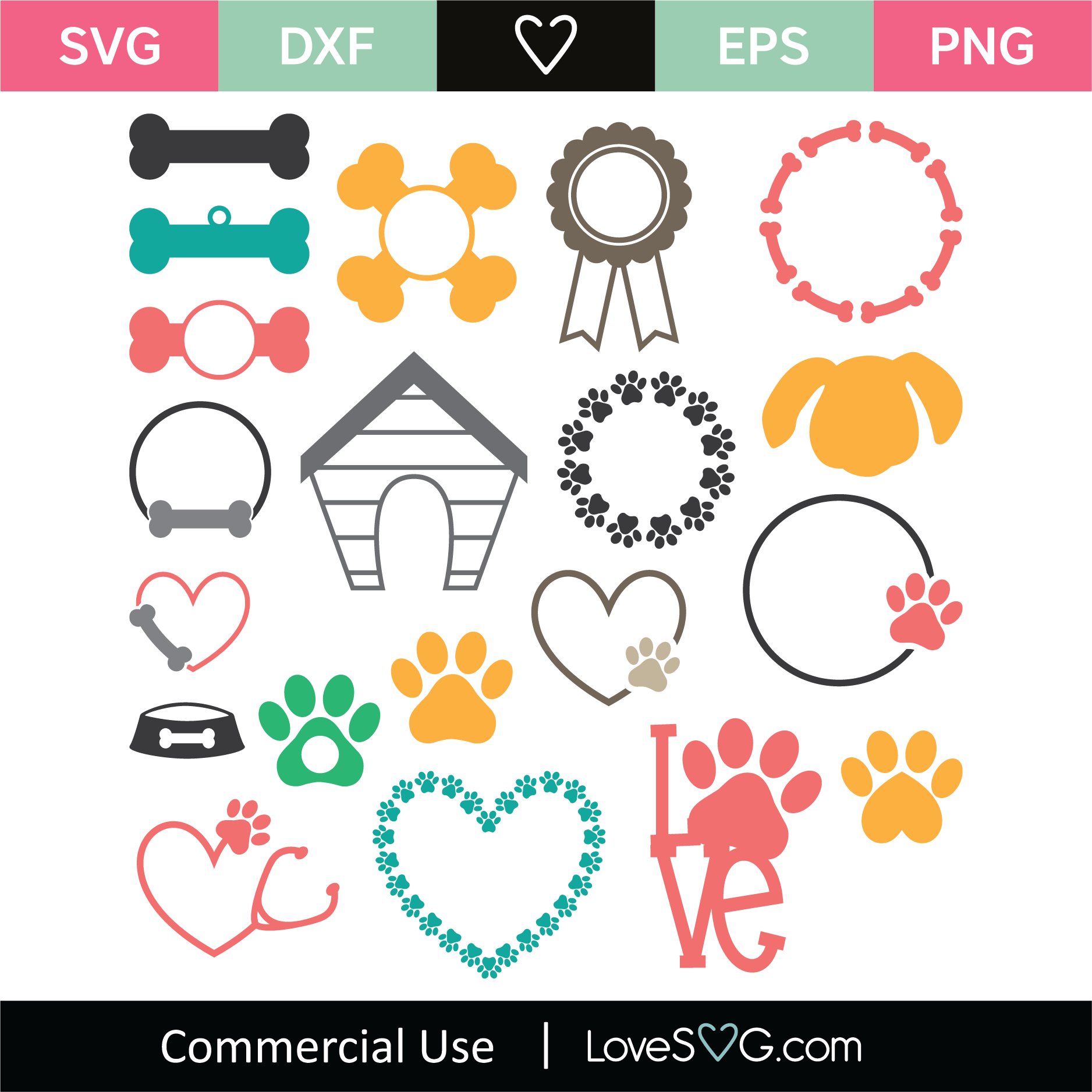 Download Dog Elements Monogram Frames Lovesvg Com