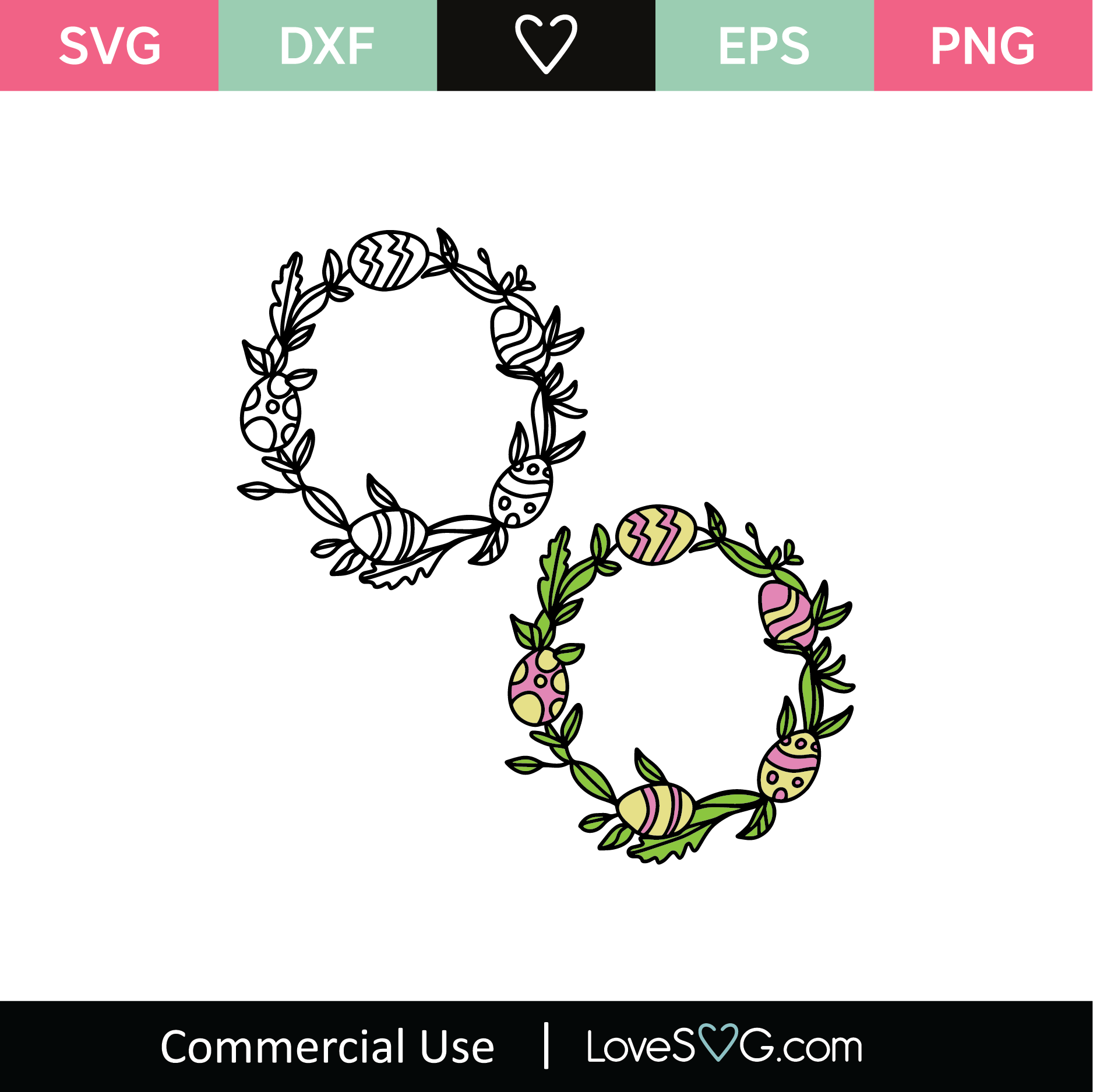 Download Easter Monogram Frames SVG Cut File - Lovesvg.com