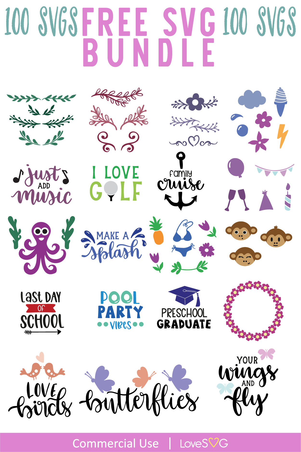 Download Free Svg Bundle Vol 1 Lovesvg Com