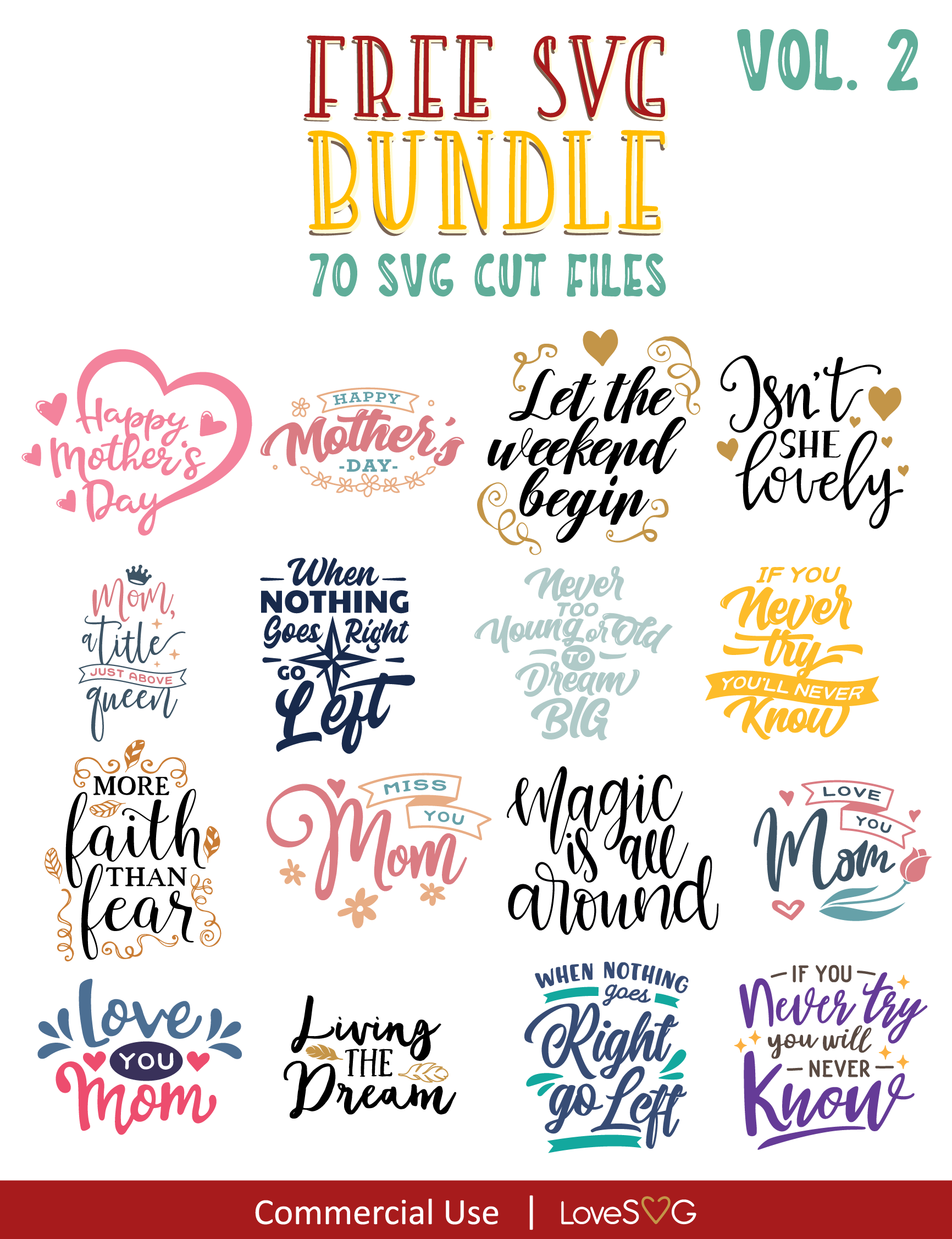 Free SVG Bundle Vol 2 Lovesvg Com   Free SVG Bundle Vol.2 LoveSVG 04 